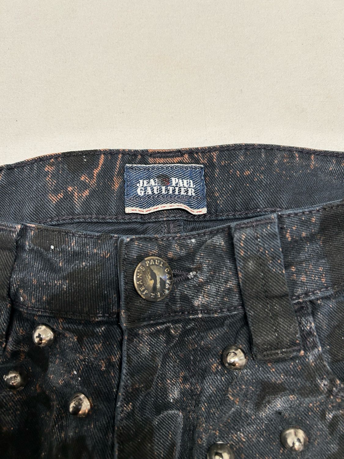 Jean Paul Gaultier FW2003 Studded Reworked Denim