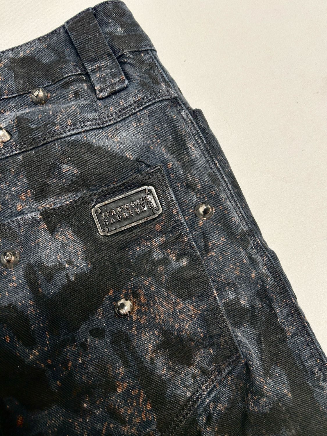 Jean Paul Gaultier FW2003 Studded Reworked Denim