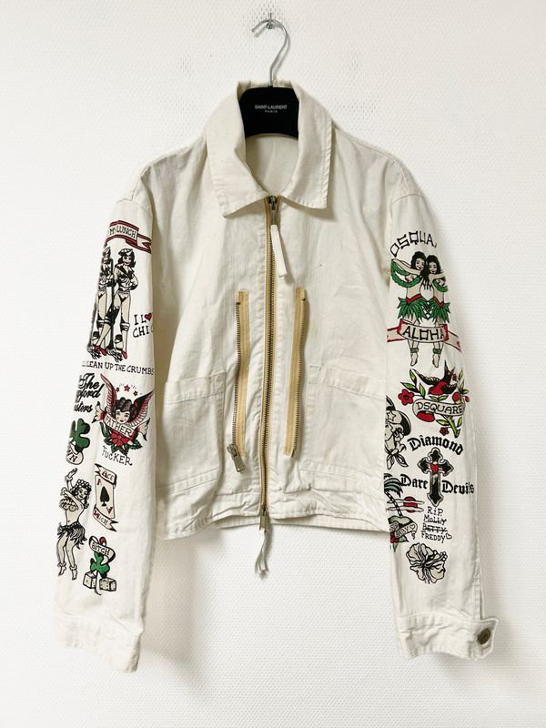 DSQUARED2 by Dean &amp; Dan Caten SS2005 WhyKiki Aloha Tattoo Jacket 