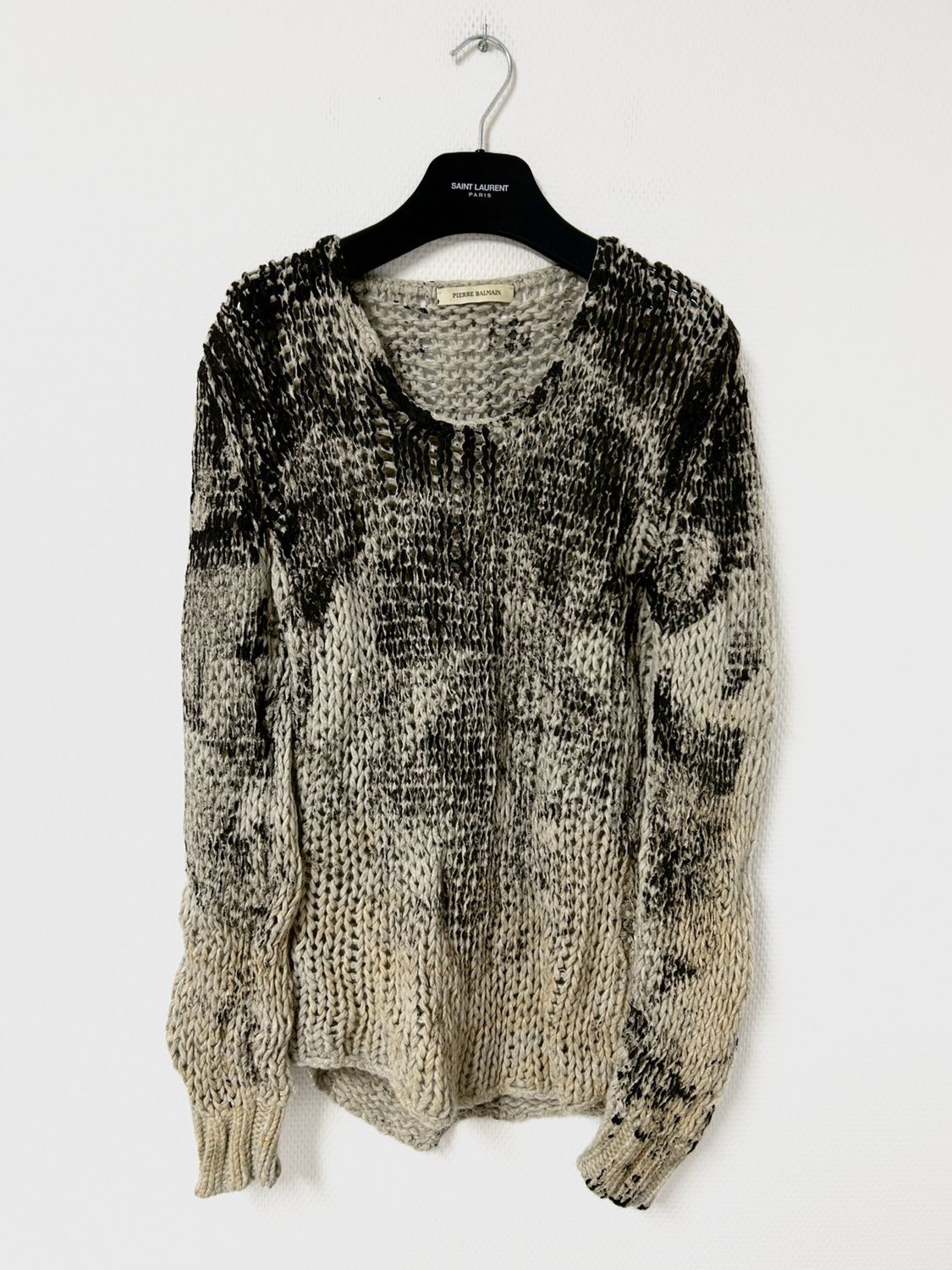 Balmain 2013 Slouchy Alpaca Knit Sweater