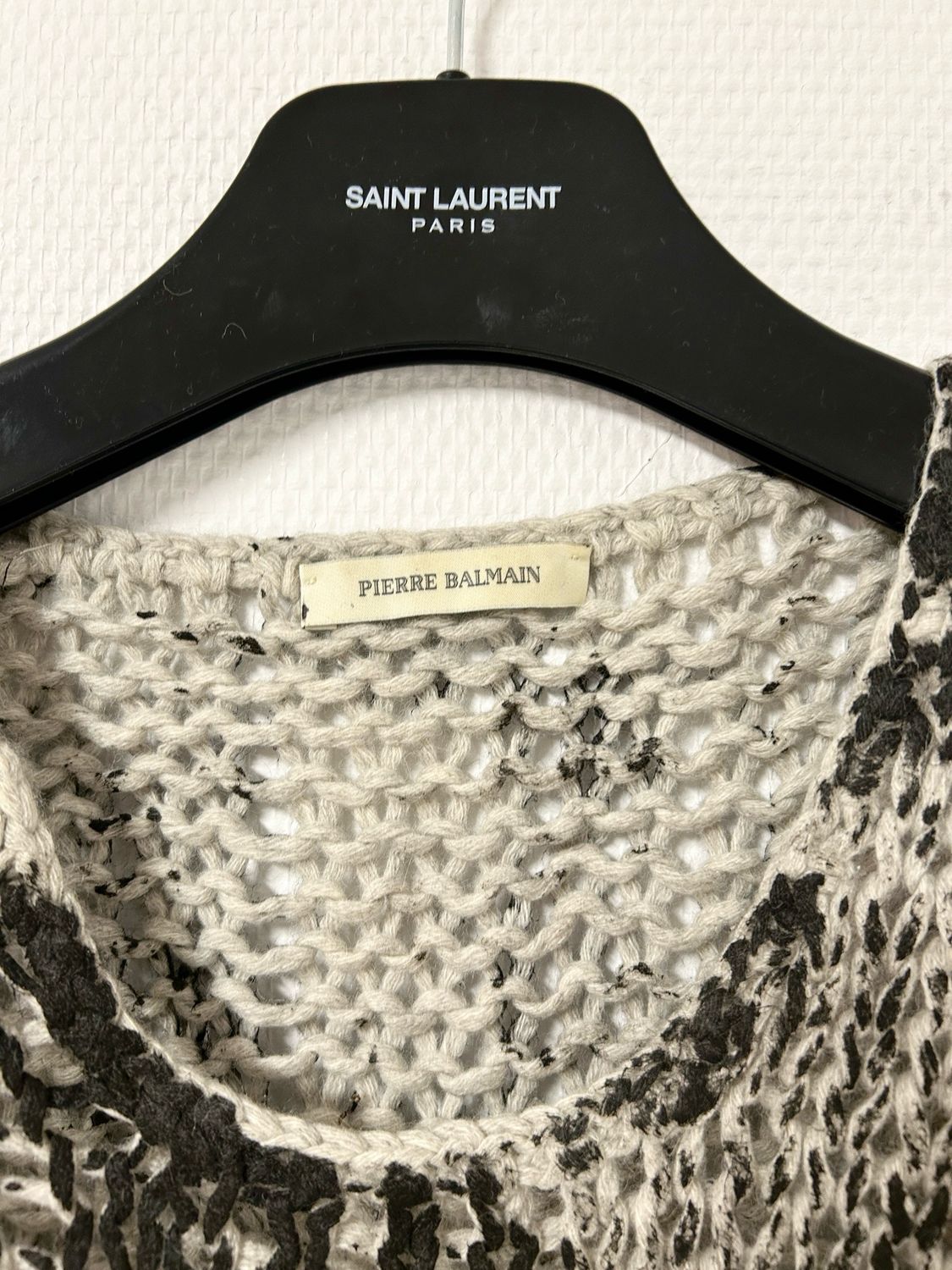 Balmain 2013 Slouchy Alpaca Knit Sweater