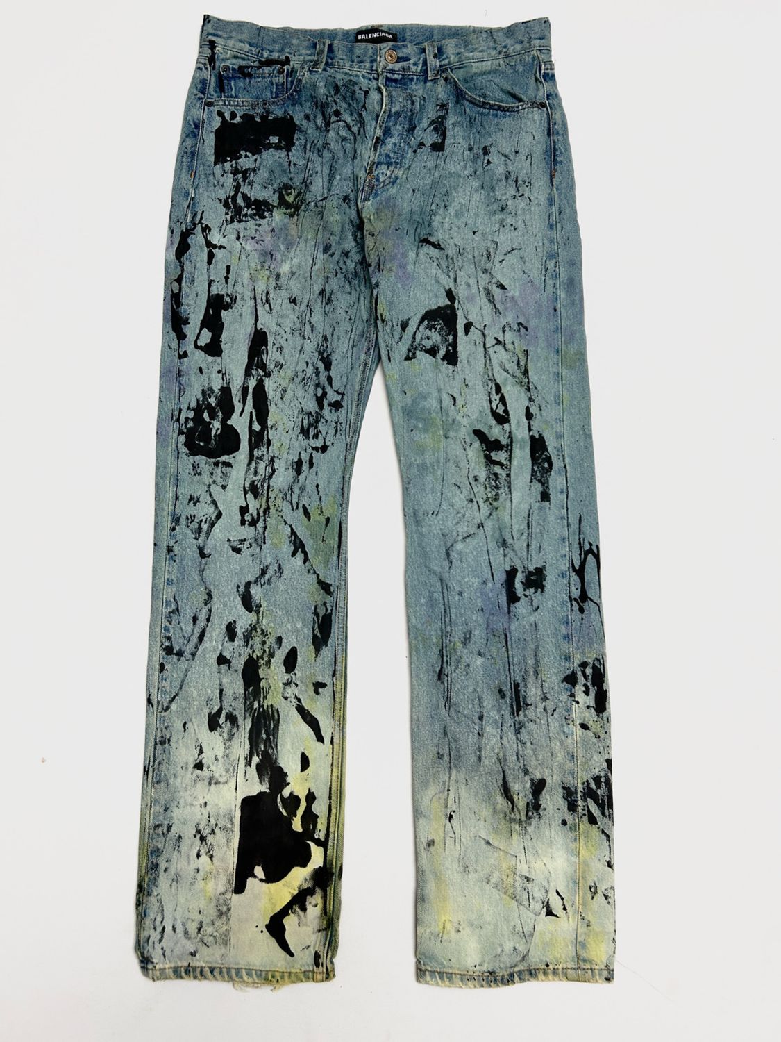 Balenciaga by Demna Gvasalia 2020 Straight Cut Denim Reworked 