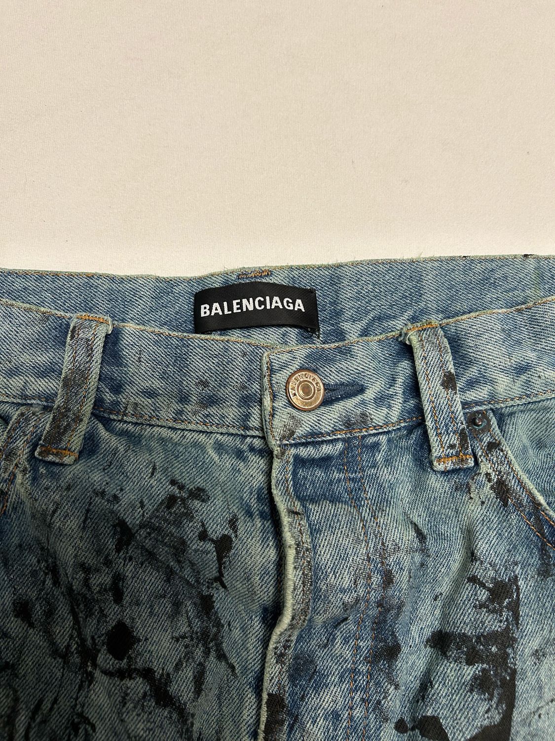 Balenciaga by Demna Gvasalia 2020 Straight Cut Denim Reworked 