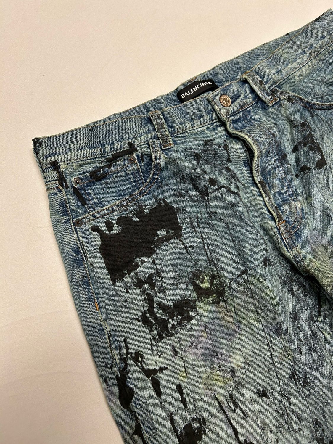 Balenciaga by Demna Gvasalia 2020 Straight Cut Denim Reworked 