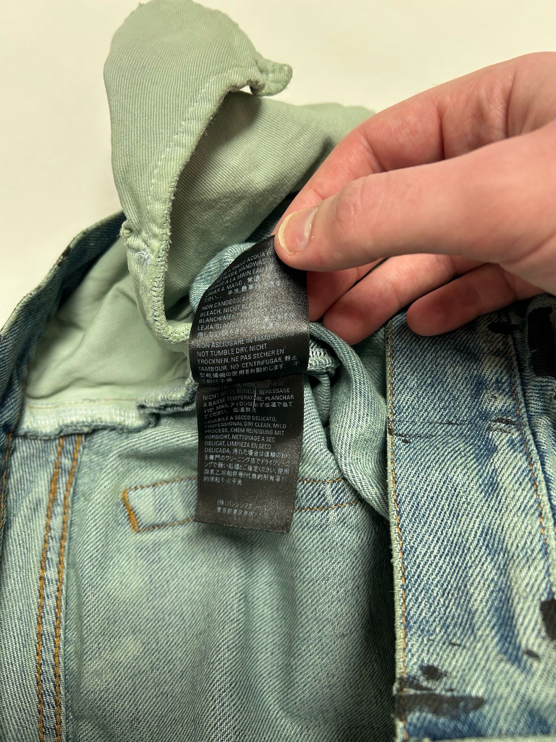 Balenciaga by Demna Gvasalia 2020 Straight Cut Denim Reworked 