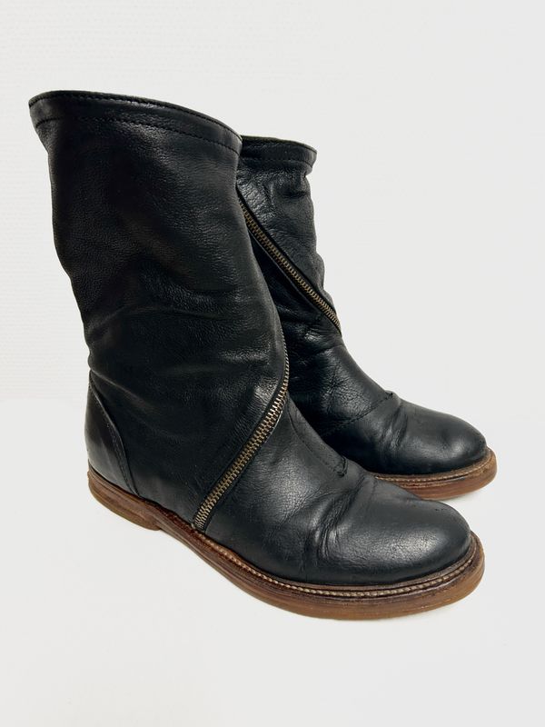 A.S.98 Double Layer Spiral Zip Boots