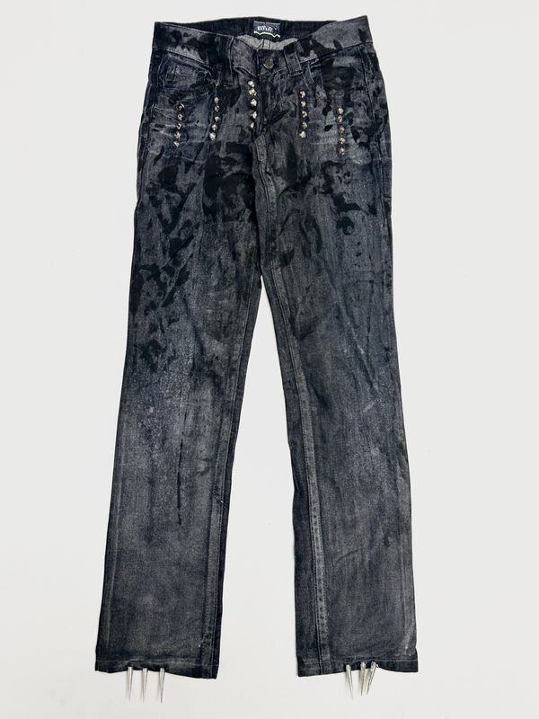 Jean Paul Gaultier  FW2000 Waxed Painted Denim