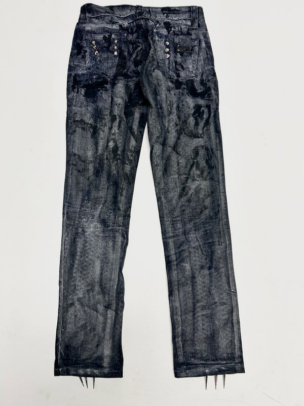 Jean Paul Gaultier  FW2000 Waxed Painted Denim