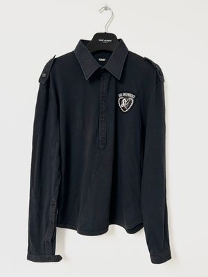 Dirk Bikkembergs Crest Logo Polo Sweater