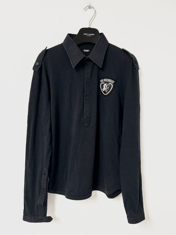 Dirk Bikkembergs Crest Logo Polo Sweater