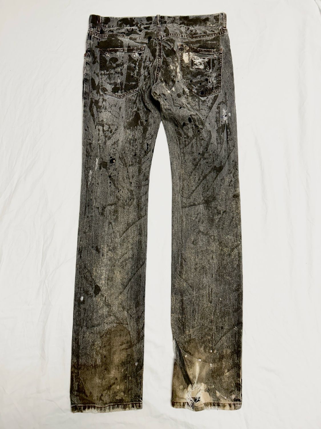 Dolce &amp; Gabbana 2004 Hidden Metal Logo Reworked Denim