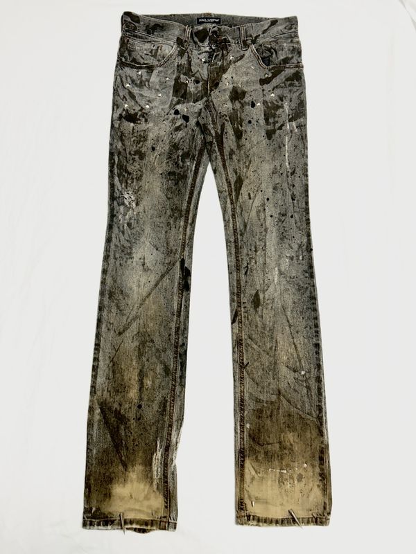 Dolce & Gabbana 2004 Hidden Metal Logo Reworked Denim Dolce & Gabbana 2004 Hidden Metal Logo Reworked Denim