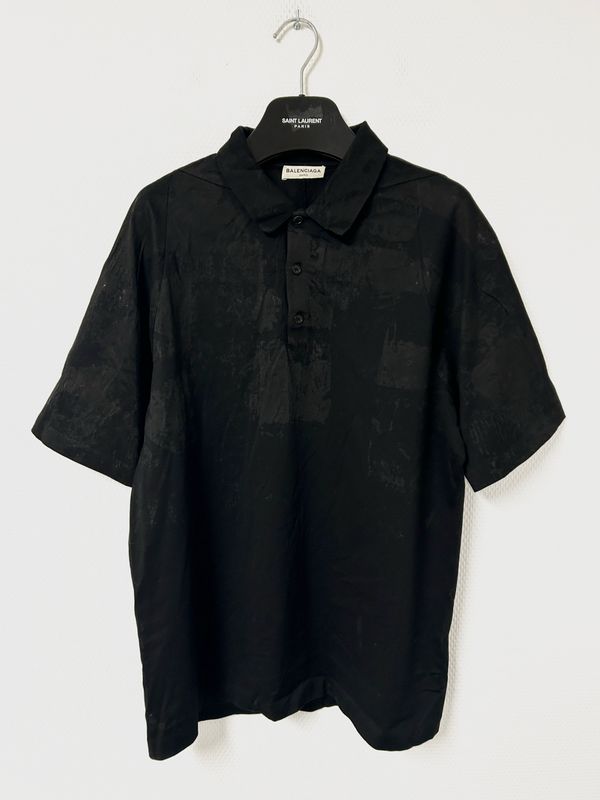 Balenciaga by Alexander Wang Oversized Painted Polo Shirt
