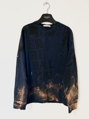 Balmain Trompe L’Oeil Logo Long Sleeve Reworked