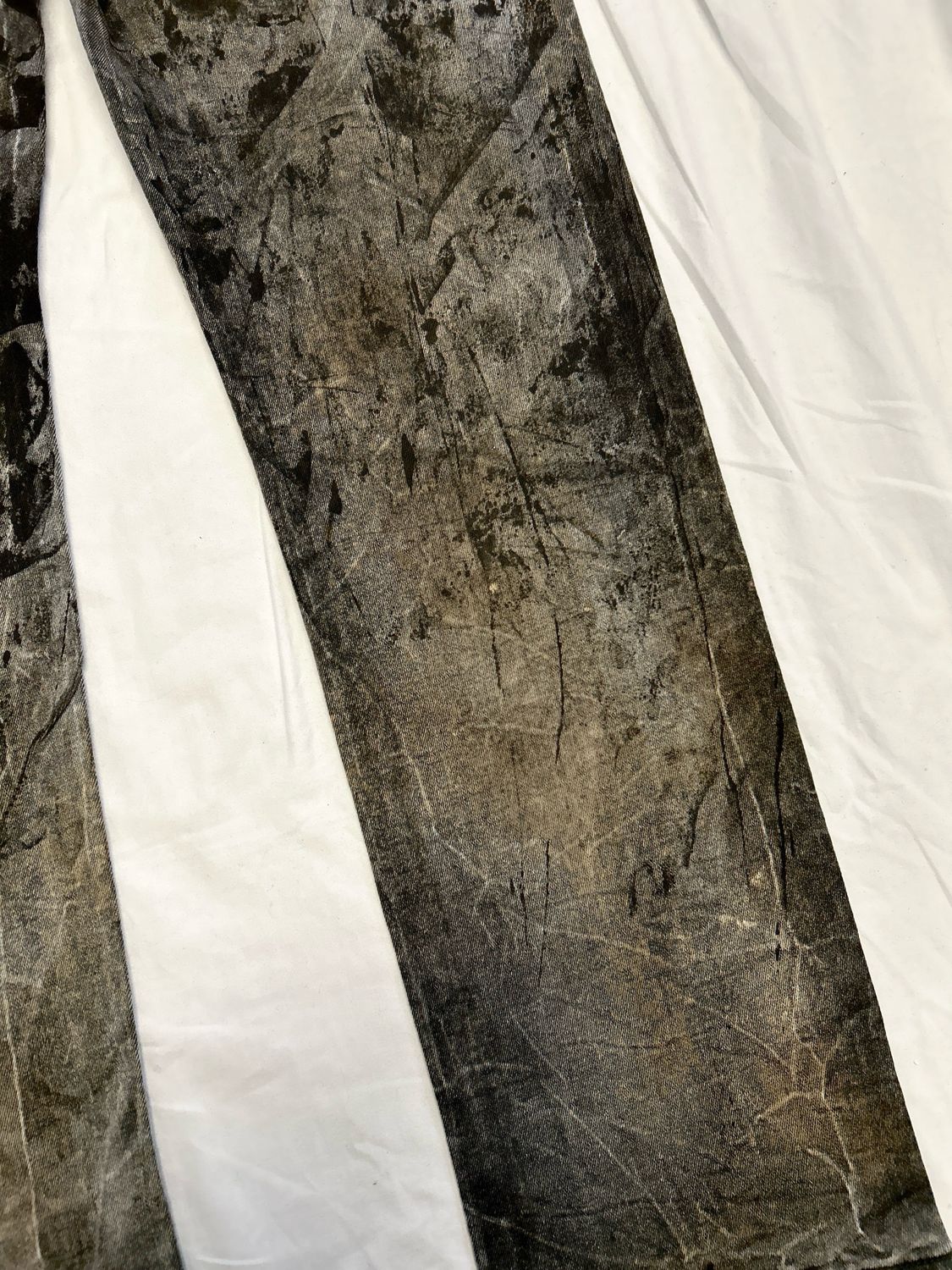 Balmain by Olivier Rousteing 2014 Painted Denim