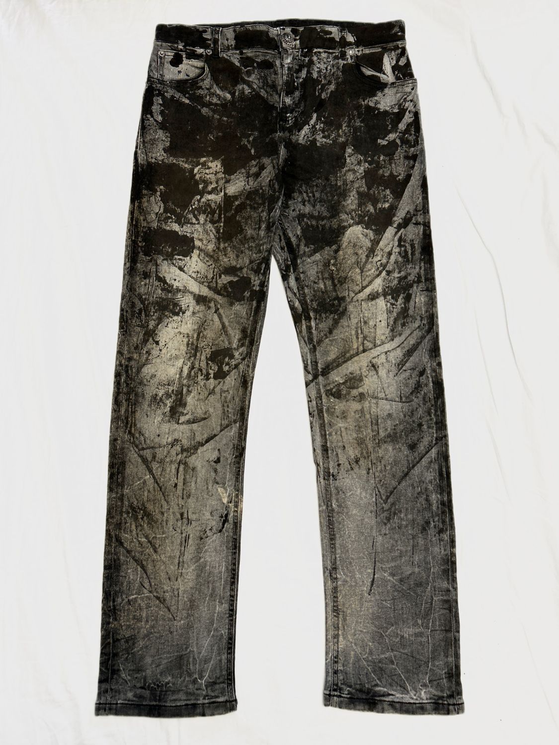 Balmain by Olivier Rousteing 2014 Painted Denim