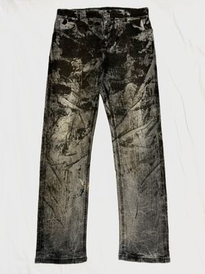 Balmain by Olivier Rousteing 2014 Painted Denim