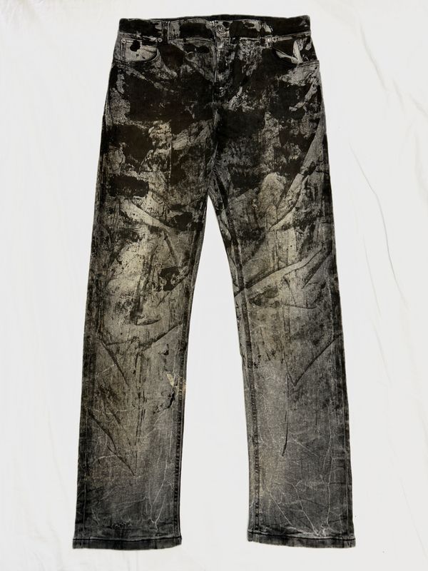 Balmain by Olivier Rousteing 2014 Painted Denim Balmain by Olivier Rousteing 2014 Painted Denim