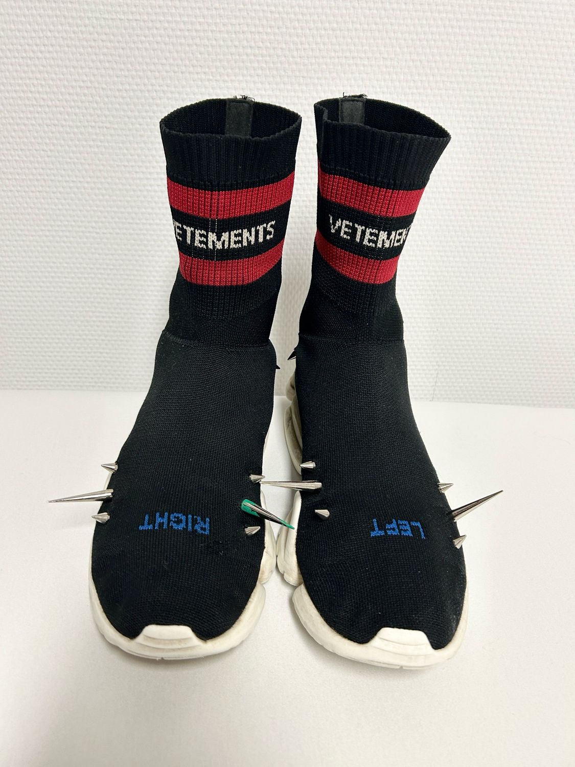 VETEMENTS by Demna Gvasalia SS2018 Reebok Spiked Sock Runner