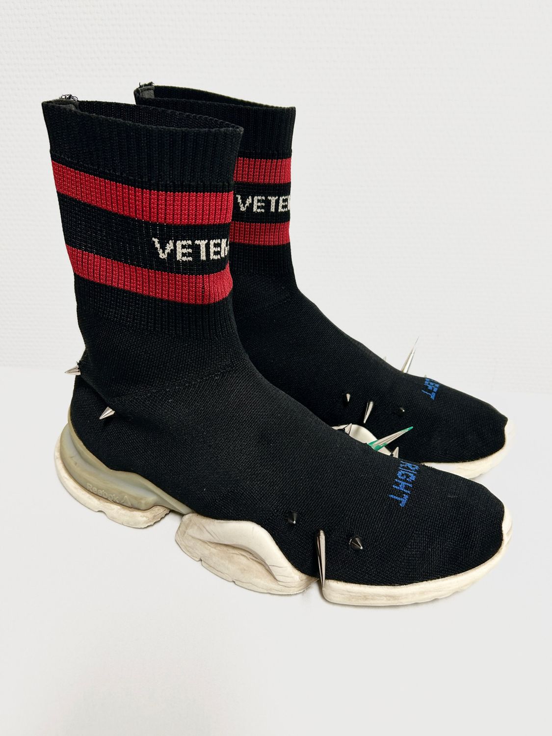 VETEMENTS by Demna Gvasalia SS2018 Reebok Spiked Sock Runner