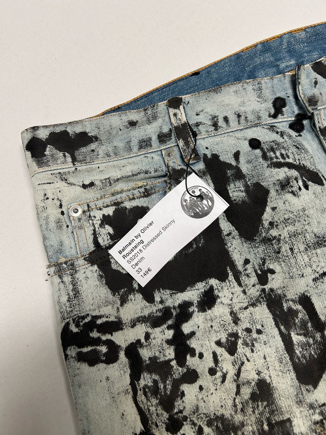 Balmain by Olivier Rousteing SS2018 Distressed Skinny Denim