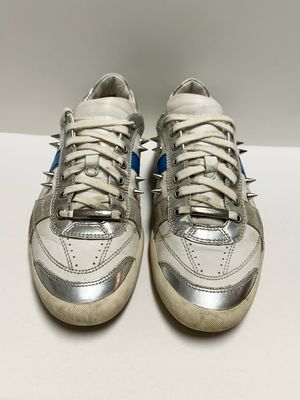 Dior Homme by Kris Van Assche  SS2008 B22 Low Top Sneaker  Silver/White/Blue 