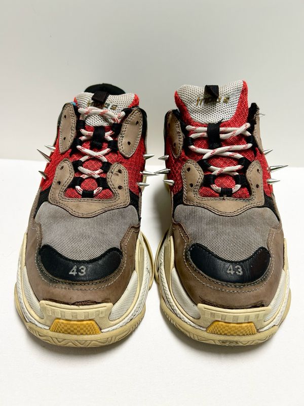 Balenciaga by Demna Gvasalia 2018 Triple S “Red Multi” Sneakers