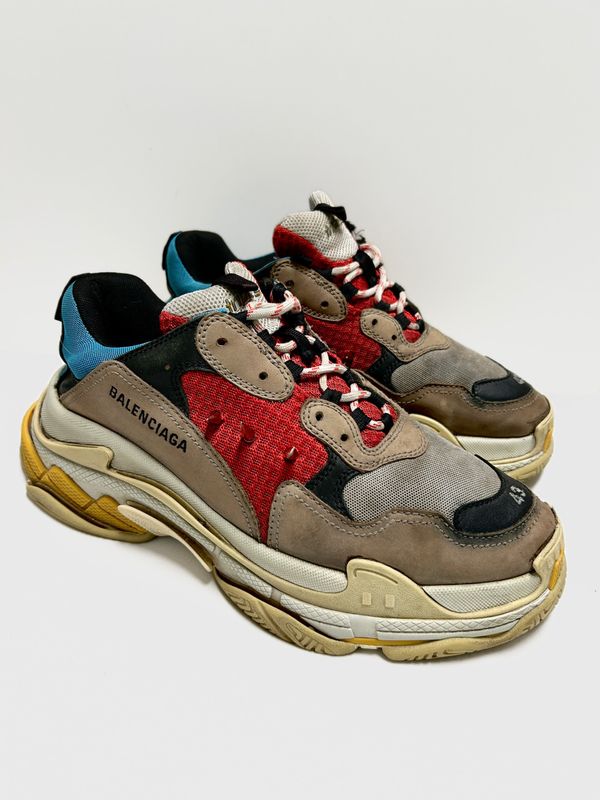Balenciaga by Demna Gvasalia 2018 Triple S “Red Multi” Sneakers
