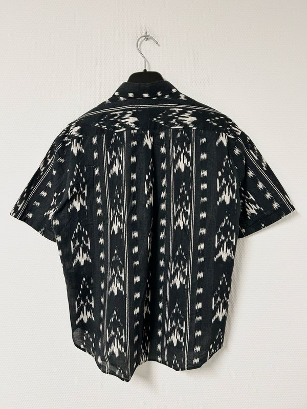 Saint Laurent Paris by Anthony Vaccarello SS2018 Ikat Button-Up Shirt 