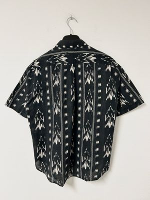 Saint Laurent Paris by Anthony Vaccarello SS2018 Ikat Button-Up Shirt 