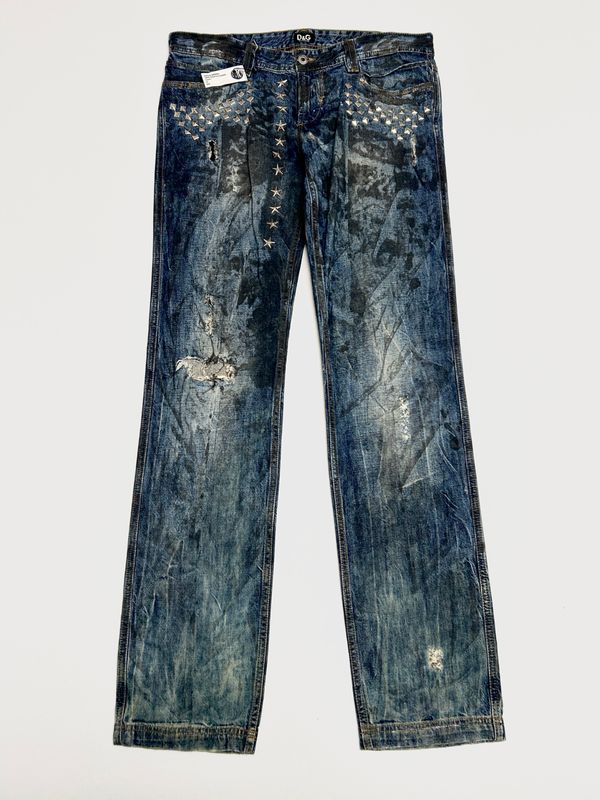 Dolce & Gabbana 2000s Audacious Studded Denim Dolce & Gabbana 2000s Audacious Studded Denim