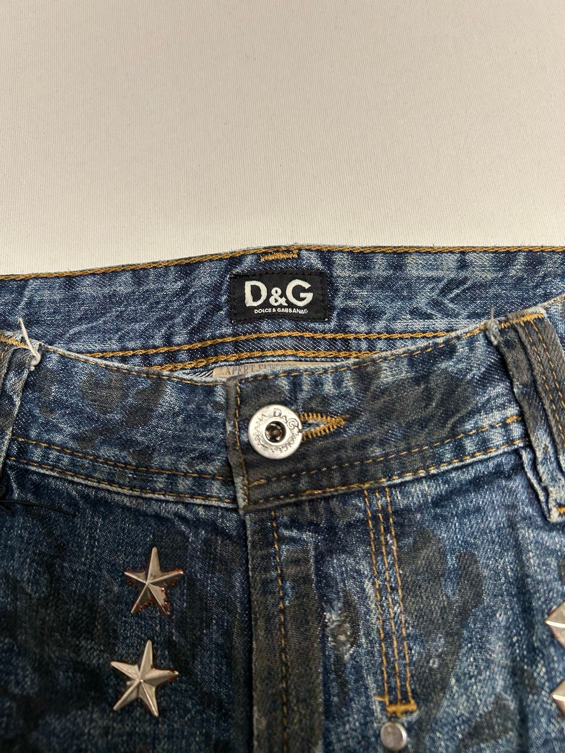 Dolce &amp; Gabbana 2000s Audacious Studded Denim