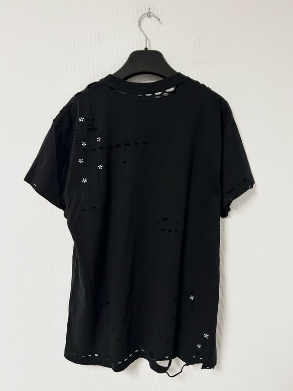 AMIRI by Mike Amiri  FW2017 Army Family Day Distressed T-Shirt