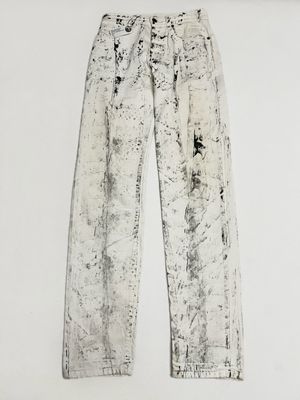 Saint Laurent Paris by Anthony Vaccarello 2017 D14 Embroidered Logo Denim