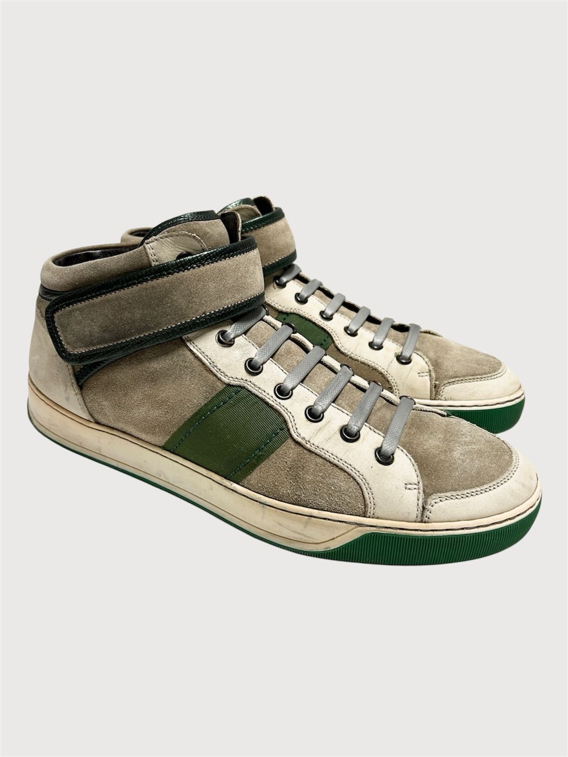 Lanvin by Alber Elbaz SS2010 Mid Top Strap Sneakers