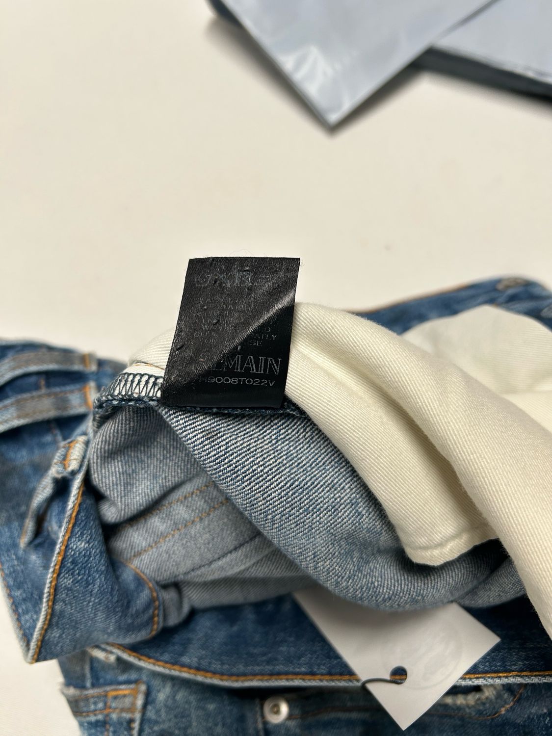 Balmain by Olivier Rousteing FW2017 Distressed Skinny Denim