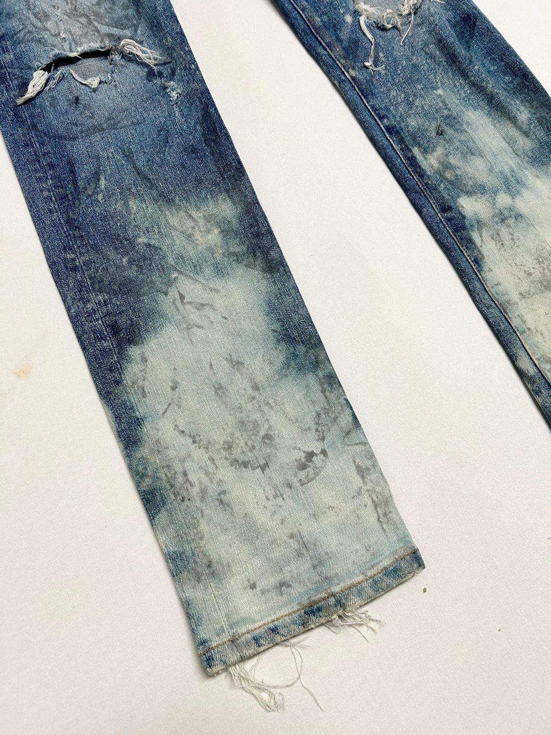 Balmain by Olivier Rousteing FW2017 Distressed Skinny Denim