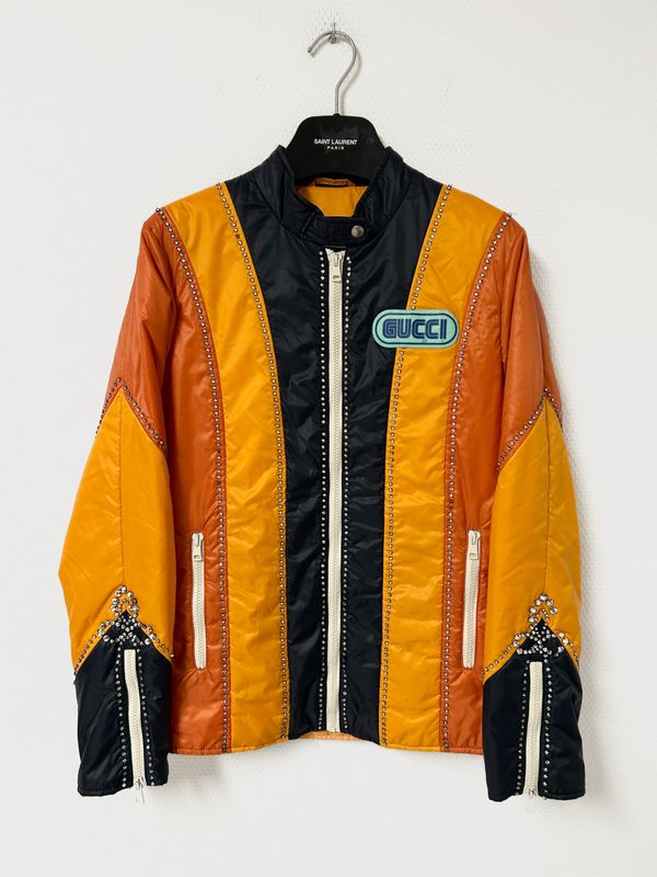 Gucci by Alessandro Michele SS2018 Runway 1/1 Sample Spiritismo Embellished Biker Jacket 