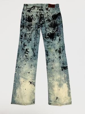 Dolce &amp; Gabbana 2000s Tie Dye Studded Denim