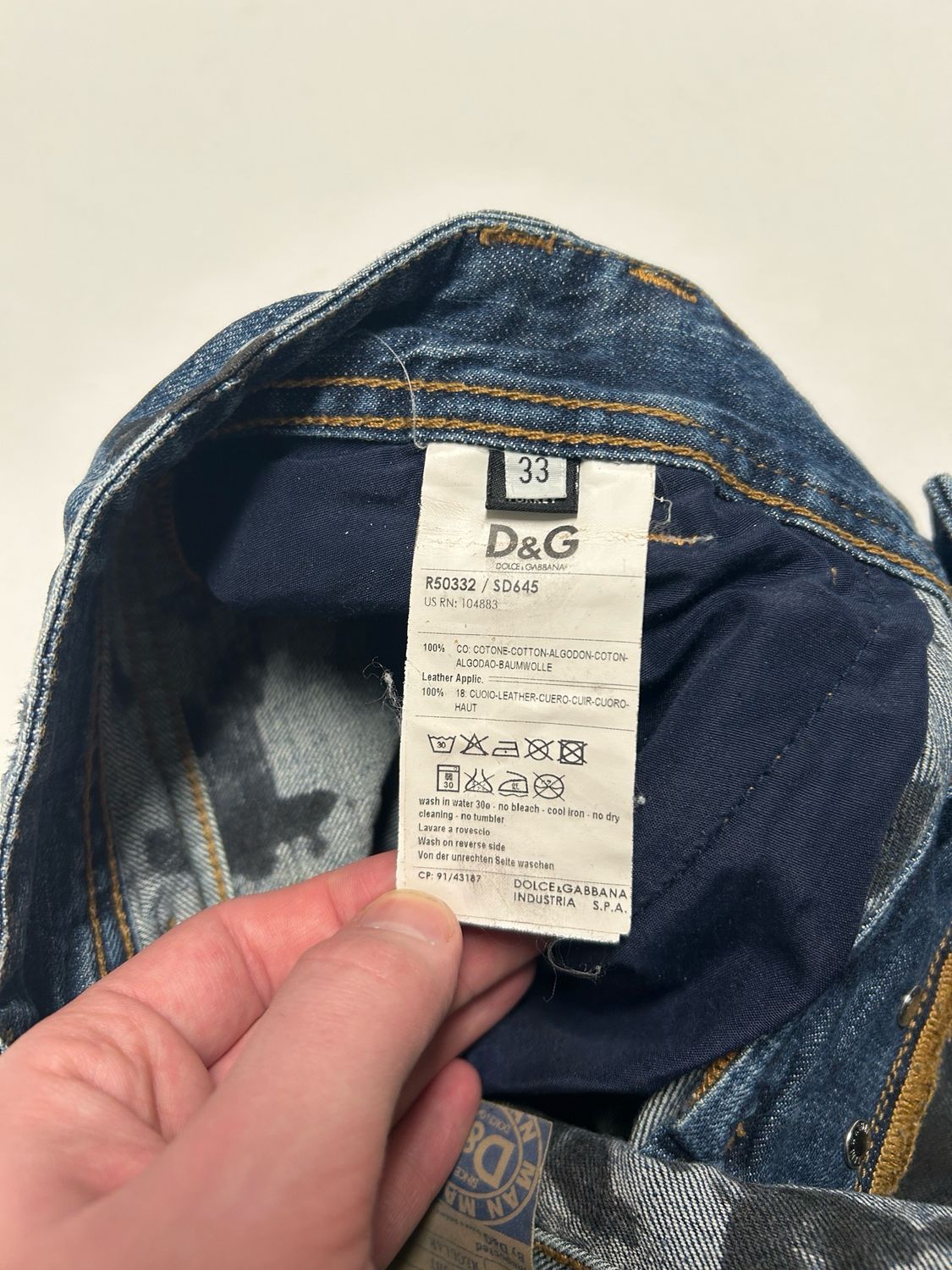 Dolce &amp; Gabbana  2000s Power Studded Denim