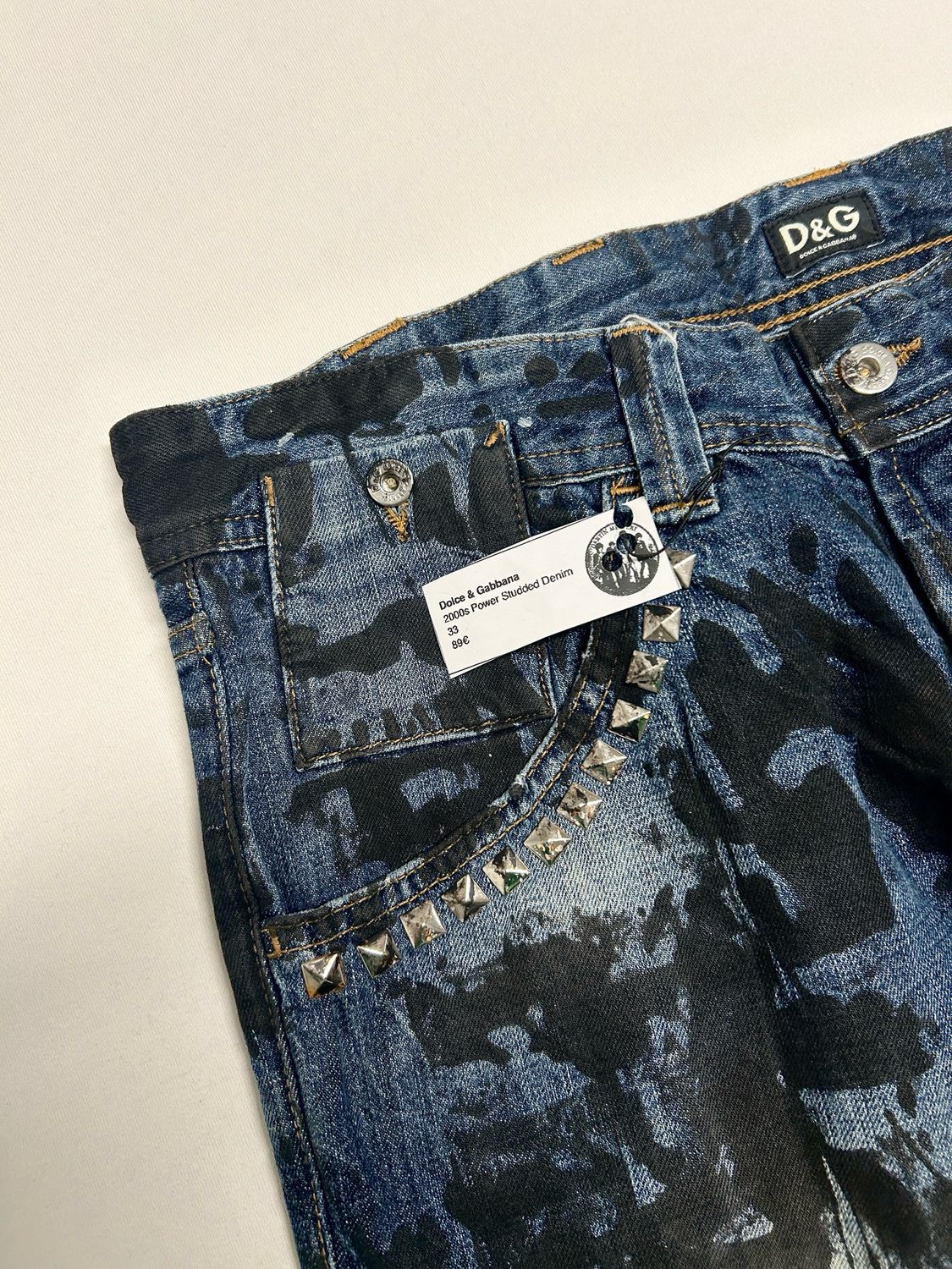 Dolce &amp; Gabbana  2000s Power Studded Denim