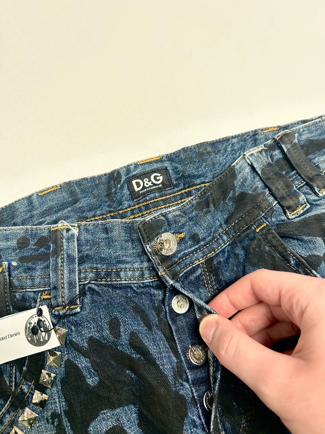 Dolce &amp; Gabbana  2000s Power Studded Denim