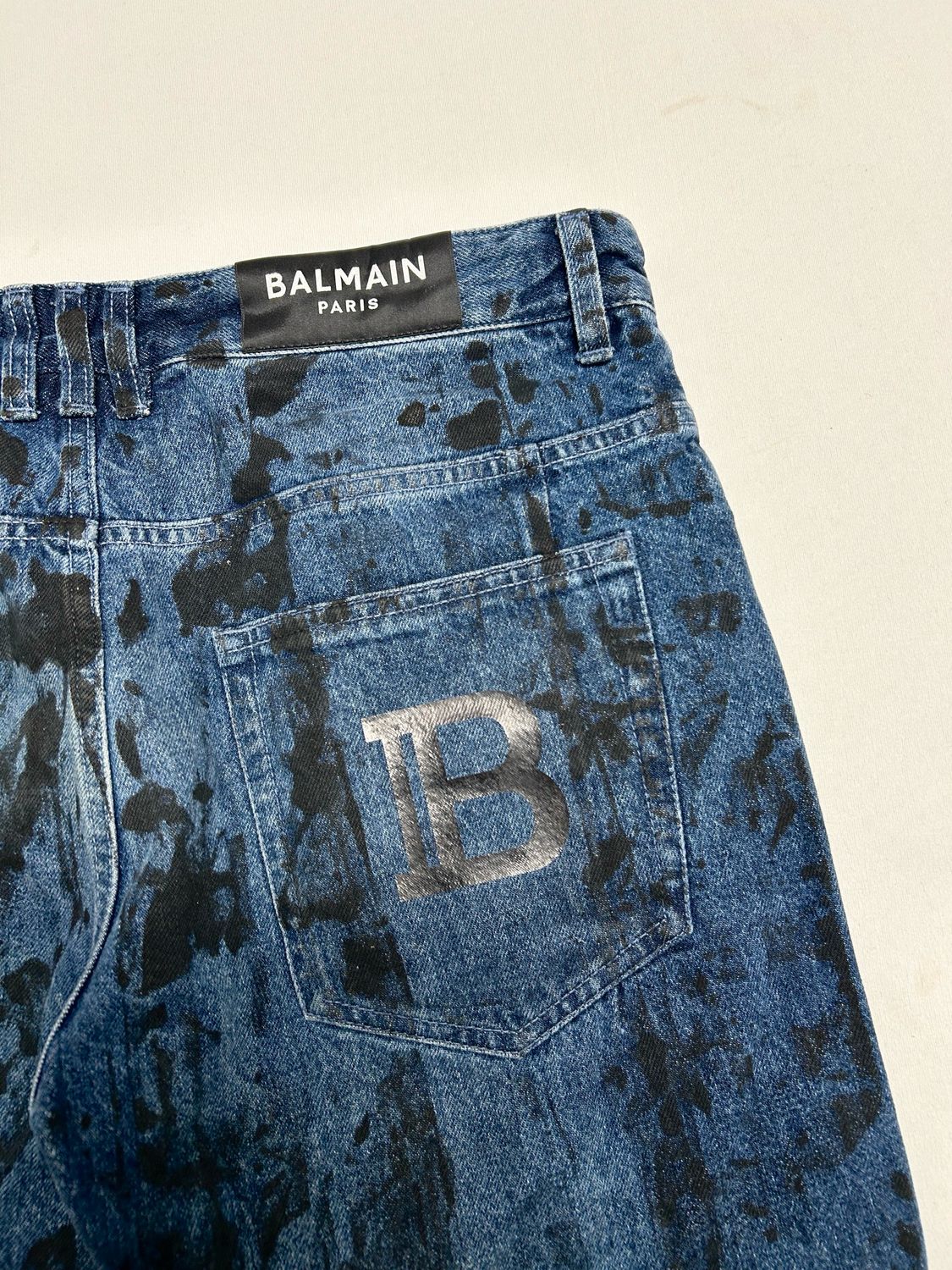 Balmain by Olivier Rousteing FW2018 Paneled Front Zip Denim 