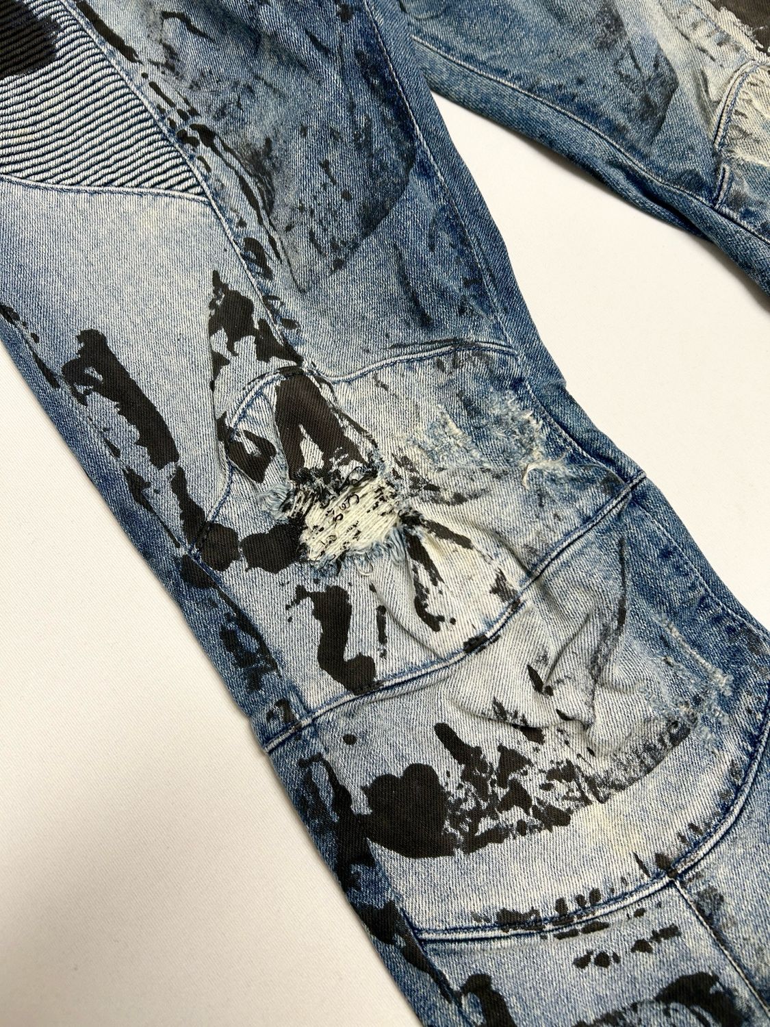 Balmain by Olivier Rousteing 2010s Biker Denim