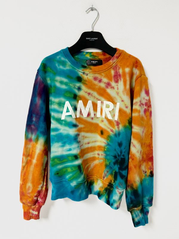 AMIRI 2019 Tie Dye Logo Crewneck 