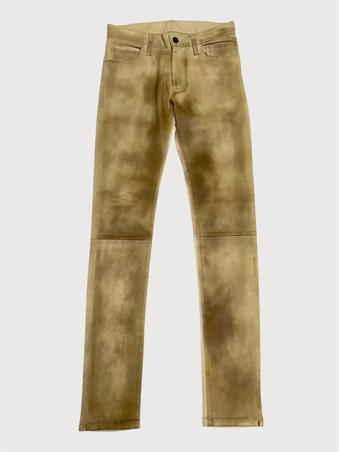 Ann Demeulemeester  FW2015 1/1 sample calf leather "Jackson Ecru" Pants 