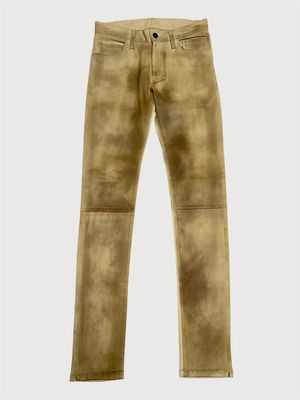 Ann Demeulemeester  FW2015 1/1 sample calf leather "Jackson Ecru" Pants 