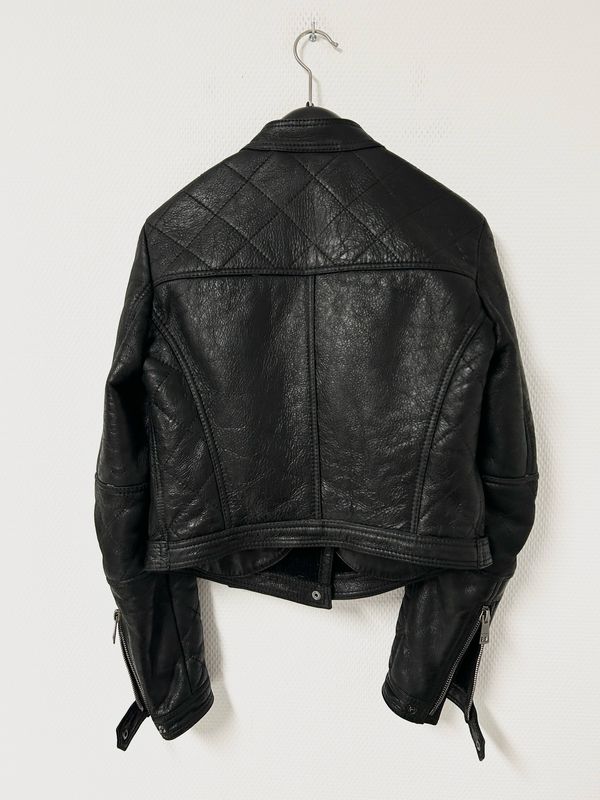 Burberry by Christopher Bailey FW2010 Shearling Biker Leather Jacket
