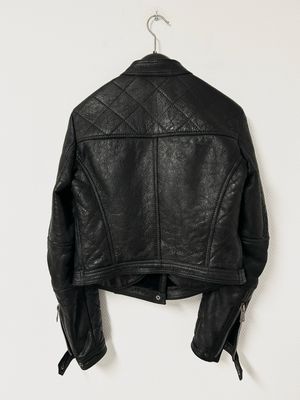 Burberry by Christopher Bailey FW2010 Shearling Biker Leather Jacket