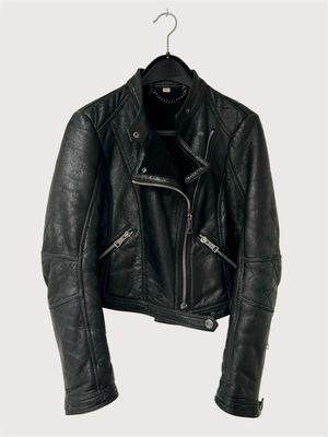 Burberry by Christopher Bailey FW2010 Shearling Biker Leather Jacket Burberry by Christopher Bailey FW2010 Shearling Biker Leather Jacket